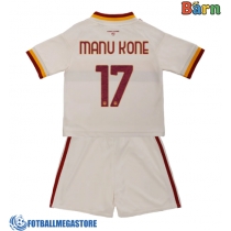 Fotballdrakt Barn AS Roma Manu Kone #17 Bortedraktsett 2026-27 Kortermet (+ Korte bukser)